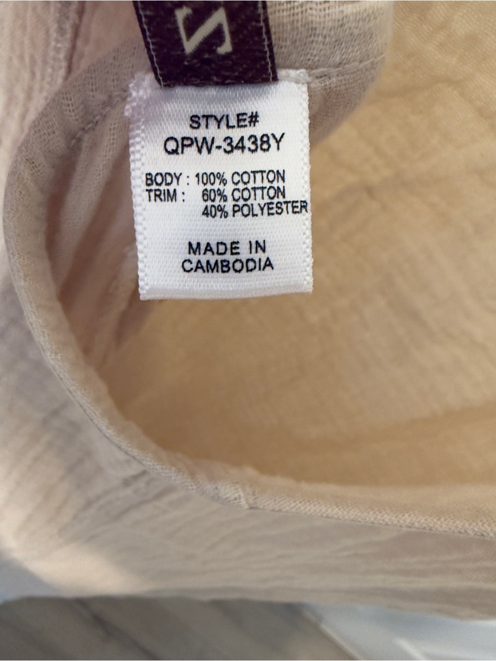 Zenana Set - Beige Gauze Jumpsuit, and Green Brami - S/M/L - Picture 14 of 15